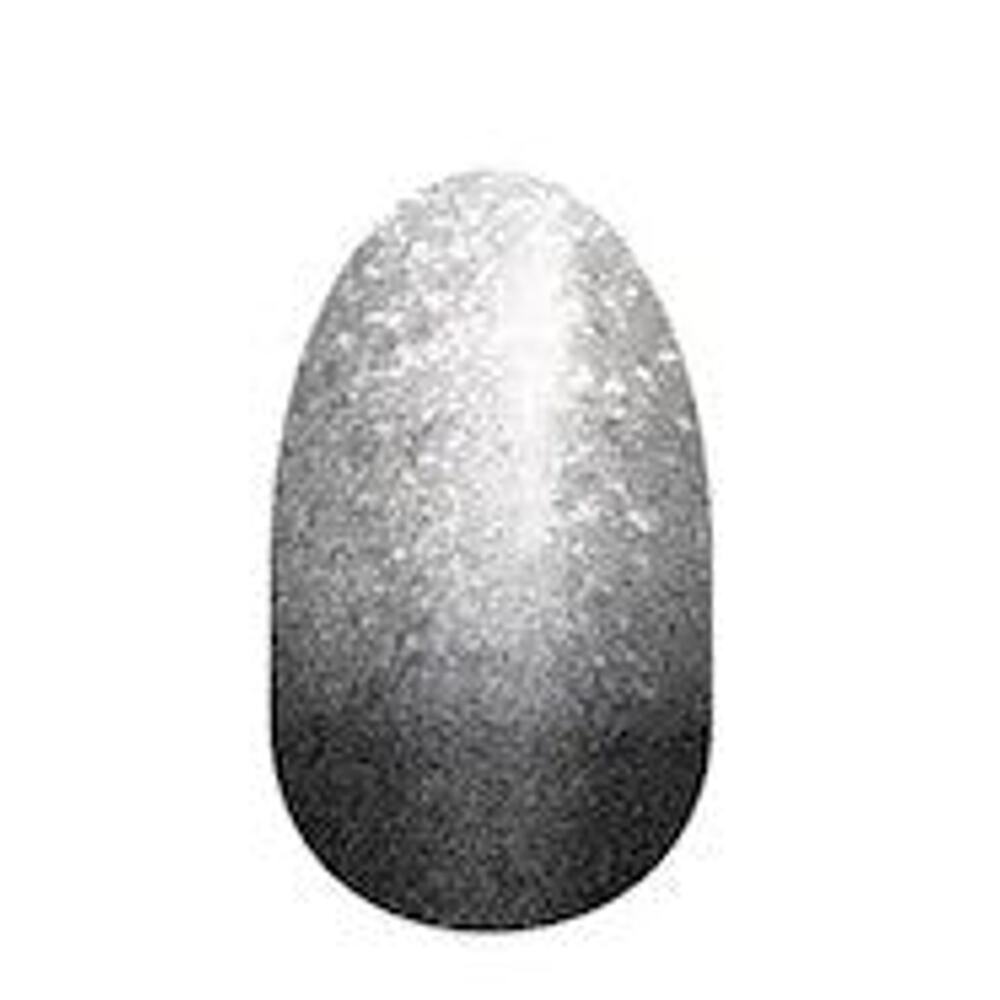 Color Street Underground Magic Nail Strips Black Silver Glitter Ombre